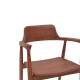 Πολυθρόνα Jambene teak ξύλο σε καρυδί απόχρωση 57x54x79εκ **