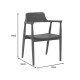 Πολυθρόνα Jambene teak ξύλο σε καρυδί απόχρωση 57x54x79εκ **