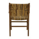 Πολυθρόνα Refane φυσικό teak ξύλο-ψάθα 55x60x85εκ **