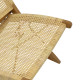Πολυθρόνα Jerenze φυσικό teak ξύλο-φυσικό rattan 65x78x68εκ **