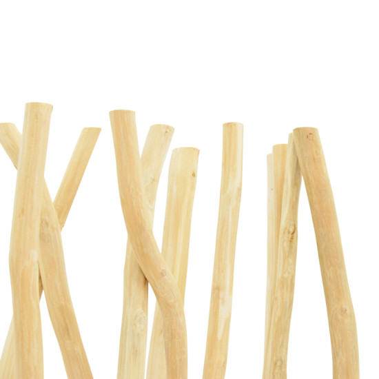 Διακοσμητικό δαπέδου Jati teak ξύλο σε φυσική απόχρωση 60x20x190εκ **