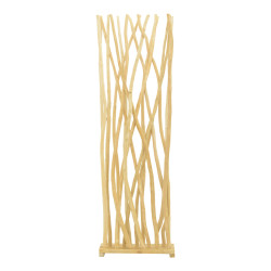 Διακοσμητικό δαπέδου Jati teak ξύλο σε φυσική απόχρωση 60x20x190εκ **