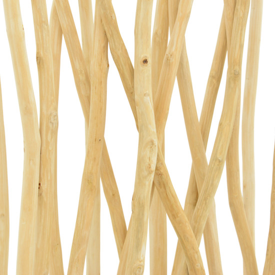 Διακοσμητικό δαπέδου Jati teak ξύλο σε φυσική απόχρωση 60x20x190εκ **