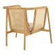 Πολυθρόνα Jenta teak ξύλο με rattan σε φυσική απόχρωση και μπεζ μαξιλάρι 72x67x92εκ ** Πολυθρόνα Jenta teak ξύλο με rattan σε φυσική απόχρωση και μπεζ μαξιλάρι 72x67x92εκ **