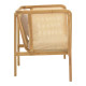 Πολυθρόνα Jenta teak ξύλο με rattan σε φυσική απόχρωση και μπεζ μαξιλάρι 72x67x92εκ ** Πολυθρόνα Jenta teak ξύλο με rattan σε φυσική απόχρωση και μπεζ μαξιλάρι 72x67x92εκ **