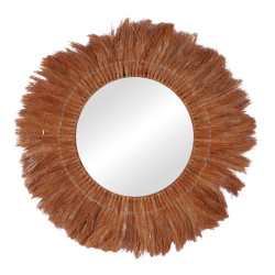 Καθρέπτης Seire Inart ψάθα σε φυσική απόχρωση Φ50x8εκ ** Καθρέπτης Seire Inart ψάθα σε φυσική απόχρωση Φ50x8εκ **