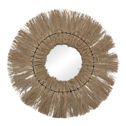 Apler Inart mendong mirror in natural shade D60x6cm ** Apler Inart mendong mirror in natural shade D60x6cm **