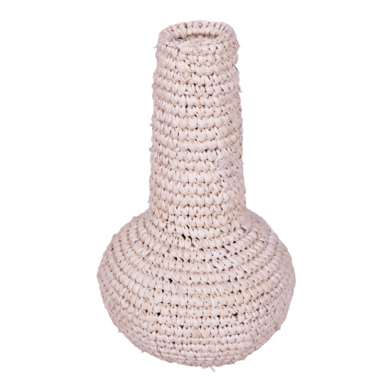 Βάζο Sannery Inart sisal σε φυσική απόχρωση Φ18x30εκ **