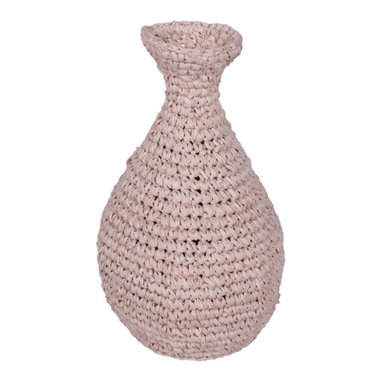 Βάζο Sannery I Inart sisal σε φυσική απόχρωση Φ20x32εκ **