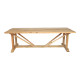 Τραπέζι Smarious teak ξύλο σε φυσική απόχρωση 250x100x78εκ **