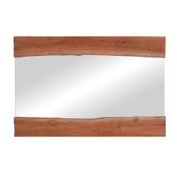 Καθρέπτης Riverine teak ξύλο σε φυσική απόχρωση 120x80x4εκ **