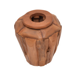 Διακοσμητικό βάζο Archean teak ξύλο σε φυσική απόχρωση Φ30x30εκ ** Διακοσμητικό βάζο Archean teak ξύλο σε φυσική απόχρωση Φ30x30εκ **