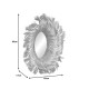 Καθρέπτης Tolle Inart abaca σε φυσικό χρώμα 65x85x17εκ **