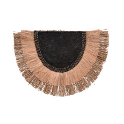 Διακοσμητικό τοίχου Pedrine Inart seagrass-abaca σε φυσικό χρώμα 85x60x6εκ **