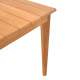Τραπέζι Ory teak ξύλο σε φυσική απόχρωση 160x80x75εκ **