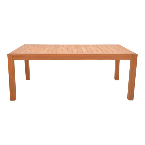 Τραπέζι Vocaly teak ξύλο σε φυσική απόχρωση 200x100x75εκ **