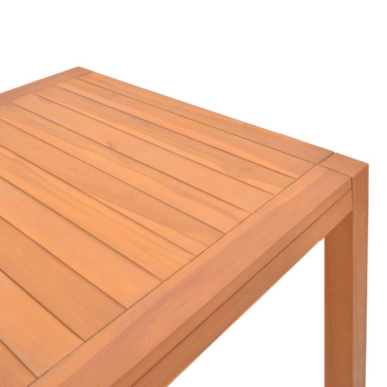 Τραπέζι Vocaly teak ξύλο σε φυσική απόχρωση 200x100x75εκ **