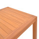 Τραπέζι Vocaly teak ξύλο σε φυσική απόχρωση 200x100x75εκ **