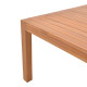 Τραπέζι Vocaly teak ξύλο σε φυσική απόχρωση 200x100x75εκ **