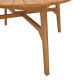 Τραπέζι Colen teak ξύλο σε φυσική απόχρωση Φ150x75εκ **