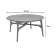 Τραπέζι Colen teak ξύλο σε φυσική απόχρωση Φ150x75εκ **
