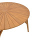 Τραπέζι Colen teak ξύλο σε φυσική απόχρωση Φ180x75εκ **