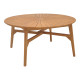 Τραπέζι Colen teak ξύλο σε φυσική απόχρωση Φ180x75εκ **