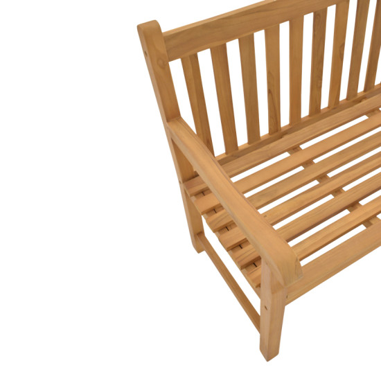 Καναπές Nat teak ξύλο σε φυσική απόχρωση 120x57x96εκ **