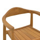 Πολυθρόνα Ganny teak ξύλο σε φυσική απόχρωση 59x56x71εκ **