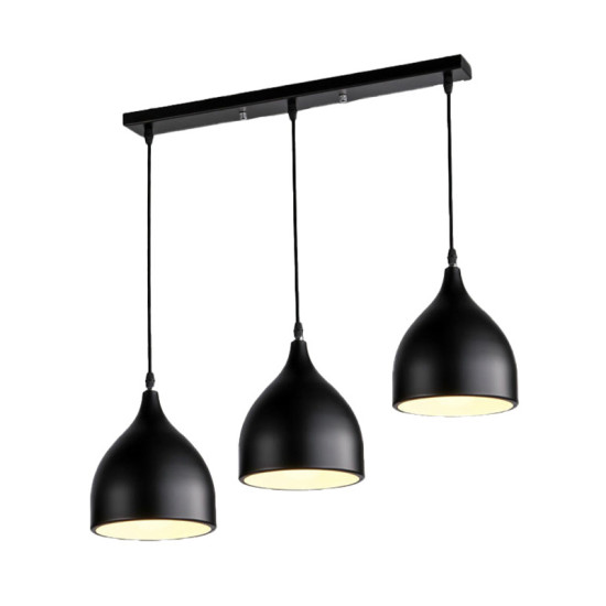 Φωτιστικό οροφής Perce I μαύρο μέταλλο 50x17x120εκ **
