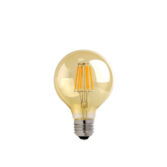 Λαμπτήρας LED G80 Bulb 4W E27 3000K 200-220V amber **