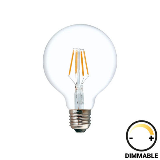 Λαμπτήρας LED G125 Bulb dimmable 8W E27 clear **