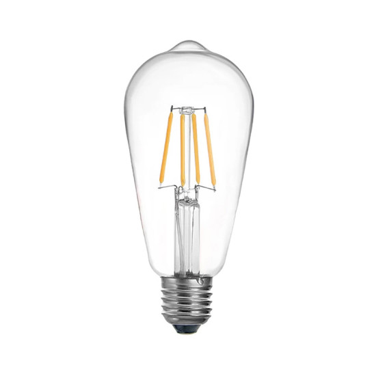 Λαμπτήρας LED ST64 Bulb 4W 3000K E27 clear **