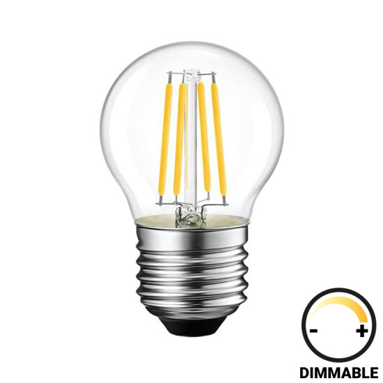 Λαμπτήρας LED G45 Bulb dimmable 4W E27 clear **