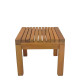 Τραπεζάκι ξαπλώστρας Poly teak ξύλο σε φυσική απόχρωση 35x35x30εκ **