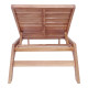 Ξαπλώστρα Melop teak ξύλο σε φυσική απόχρωση 200x70x35εκ **