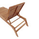 Ξαπλώστρα Melop teak ξύλο σε φυσική απόχρωση 200x70x35εκ **