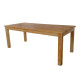 Τραπέζι Wooly teak ξύλο σε φυσική απόχρωση 220x90x75εκ **
