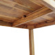 Τραπέζι Wooly teak ξύλο σε φυσική απόχρωση 220x90x75εκ **
