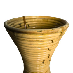 Βάζο Virnia Inart pe rattan σε φυσική απόχρωση Φ40x70εκ ** Βάζο Virnia Inart pe rattan σε φυσική απόχρωση Φ40x70εκ **