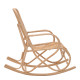 Κουνιστή πολυθρόνα Cormeny rattan σε φυσική απόχρωση 108x71x103εκ **