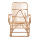 Κουνιστή πολυθρόνα Cormeny rattan σε φυσική απόχρωση 108x71x103εκ **