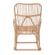 Κουνιστή πολυθρόνα Cormeny rattan σε φυσική απόχρωση 108x71x103εκ **