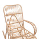 Κουνιστή πολυθρόνα Cormeny rattan σε φυσική απόχρωση 108x71x103εκ **
