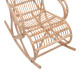 Κουνιστή πολυθρόνα Cormeny rattan σε φυσική απόχρωση 108x71x103εκ **