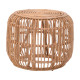 Σκαμπό Rajesty rattan σε φυσική απόχρωση Φ60x46εκ **