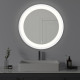Καθρέπτης Led Goslyn Inart σε λευκή απόχρωση Φ55.4x4.5εκ **