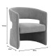 Πολυθρόνα Leicy ύφασμα σε καφέ απόχρωση 69x63x76.5εκ **