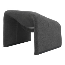 Πολυθρόνα Clous μπουκλέ ύφασμα σε ανθρακί απόχρωση 86x77x73.5εκ ** Πολυθρόνα Clous μπουκλέ ύφασμα σε ανθρακί απόχρωση 86x77x73.5εκ **