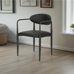 Πολυθρόνα Kalone pu σε μαύρη απόχρωση 56x55x78εκ - 2τμχ. ** Πολυθρόνα Kalone pu σε μαύρη απόχρωση 56x55x78εκ - 2τμχ. **